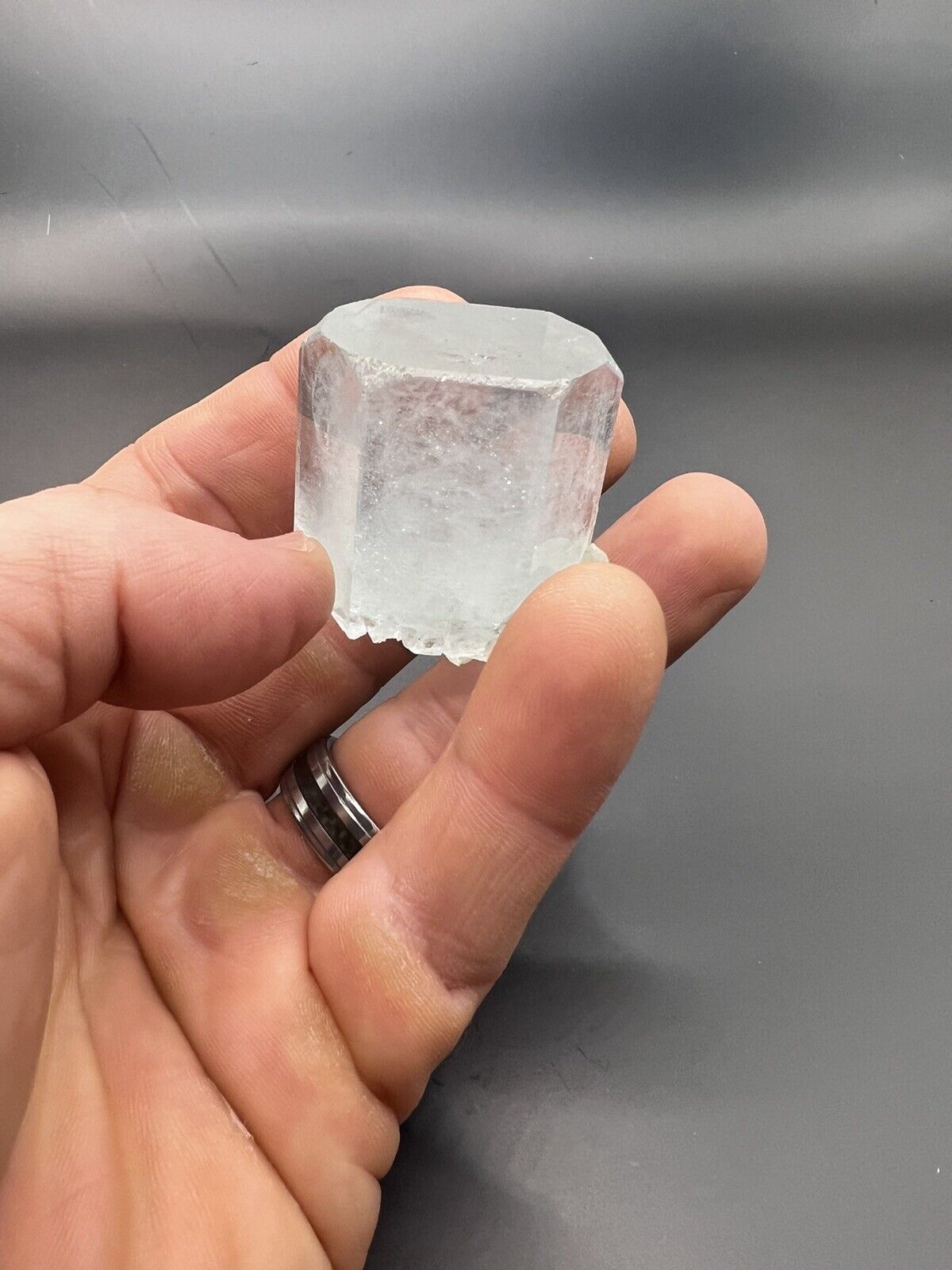 Aquamarine Crystal Beautiful Transparency and Luster 70.1 Grams Sharp Terminated