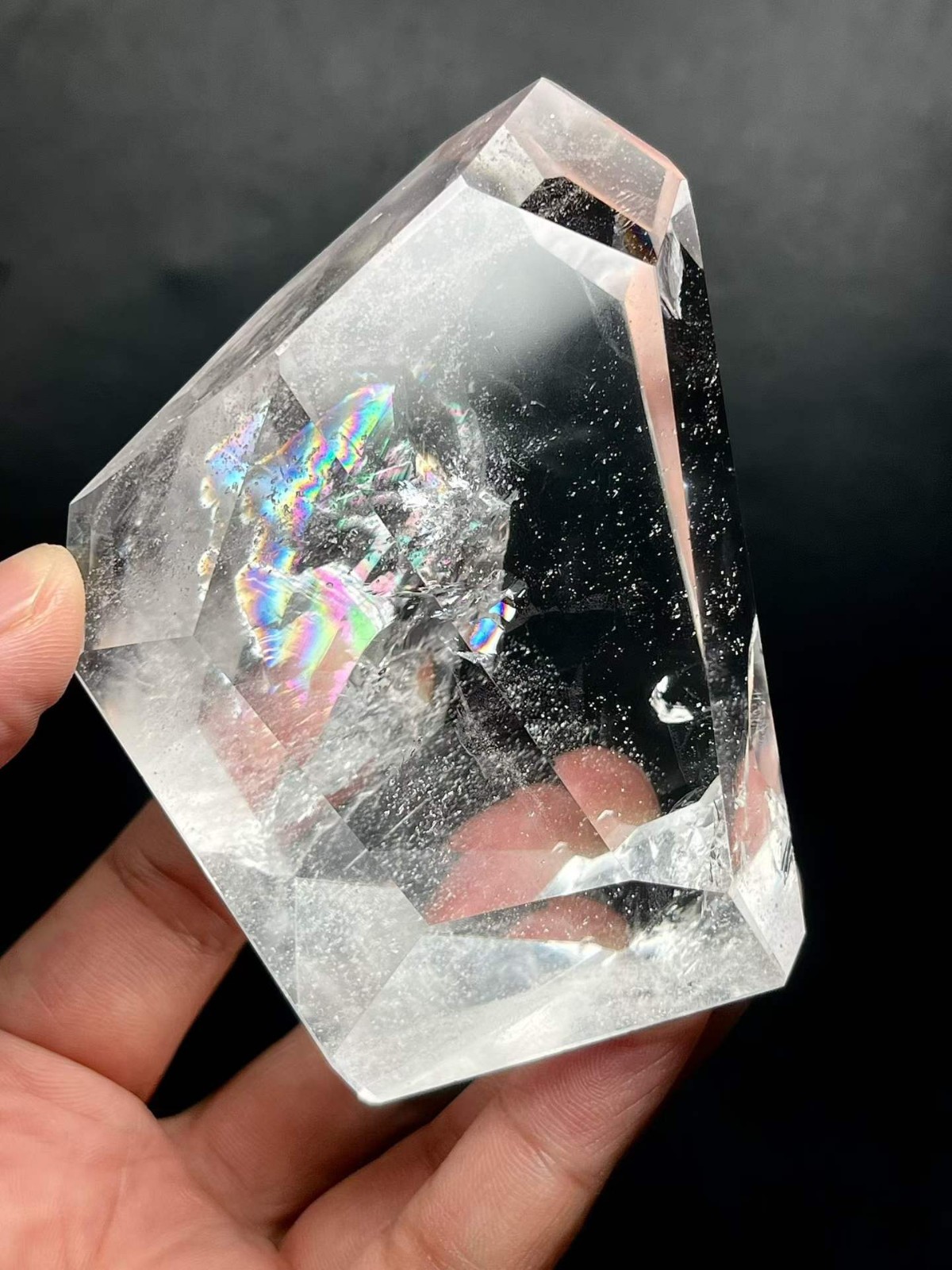 411g Natural White Quartz Freeform Energy Crystal Reiki Healing Decor