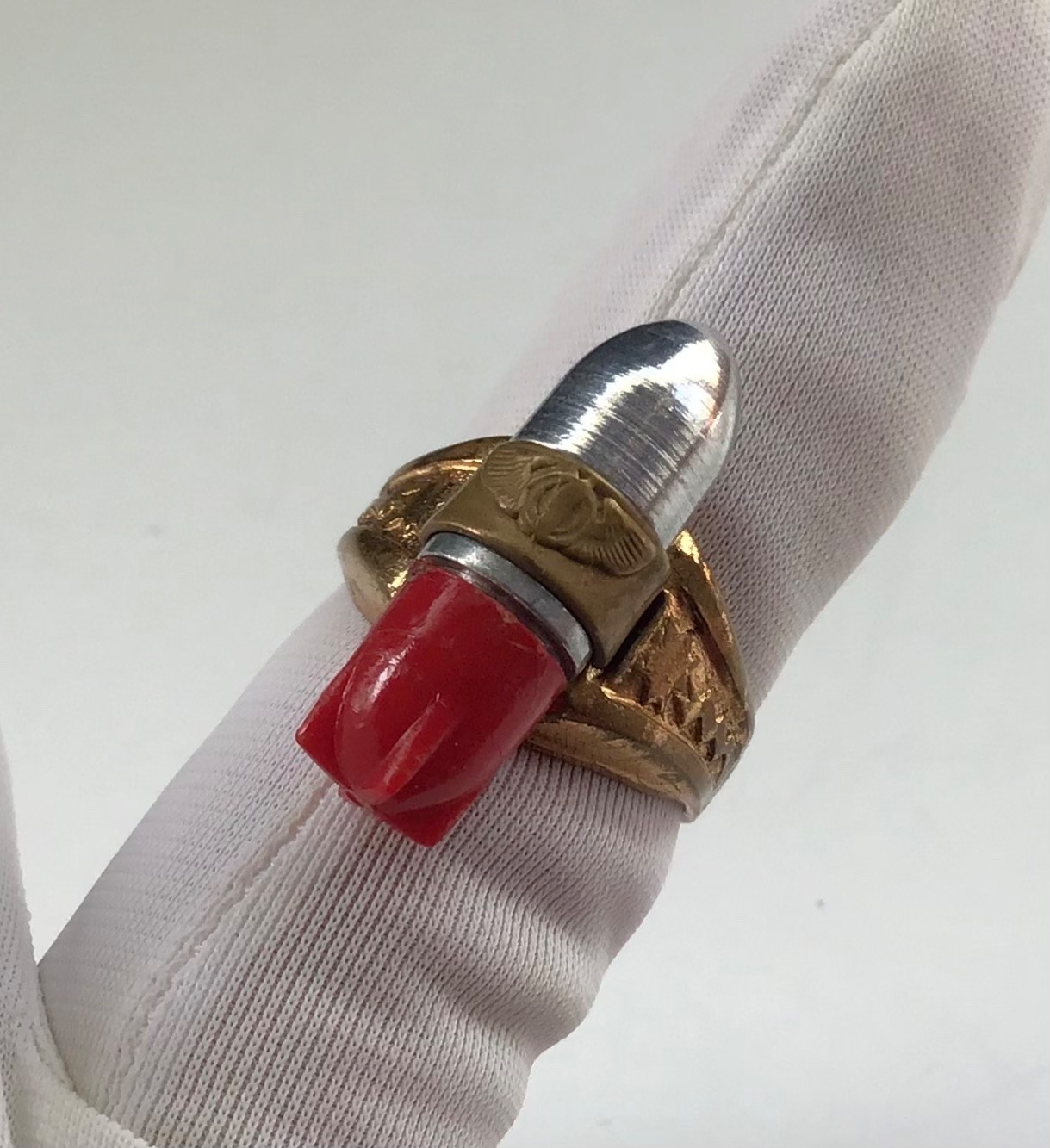 Vintage 1947 Lone Ranger Atomic Bomb Ring KIX Cereal Premium