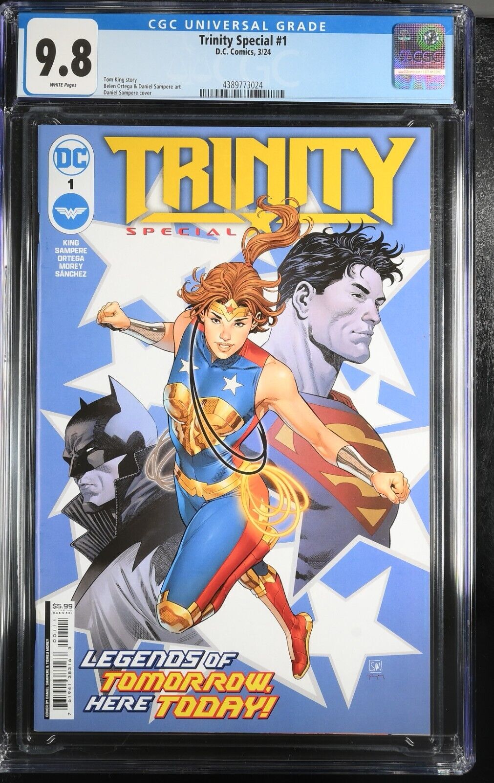 Trinity Special #1 CGC 9.8 Daughter of Wonder Woman 1st Solo Title DC 2024 Cvr A