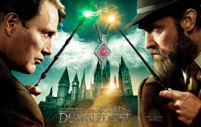 Grindelwald Dumbledore Blood Pact Necklace, Fantastic Beasts, Wizarding World HP