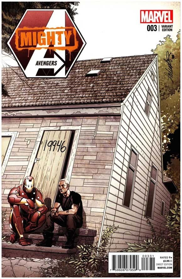 Marvel Mighty Avengers #3 Eminem Iron Man Larocca Variant M/NM