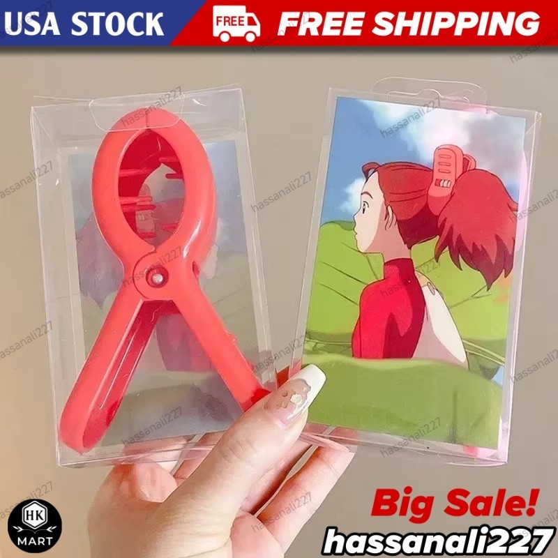 Anime The Secret World of Arrietty Borrower Cartoon Grab Clip Hairpin Ponytail