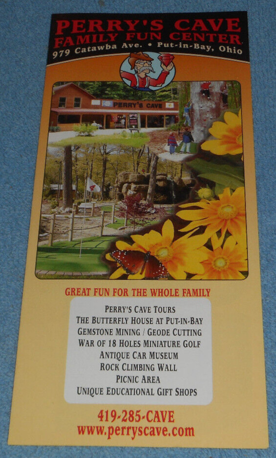 Vtg Circa 2004 Perry\'s Cave Family Fun Center Put-in-Bay Ohio Travel Brochure