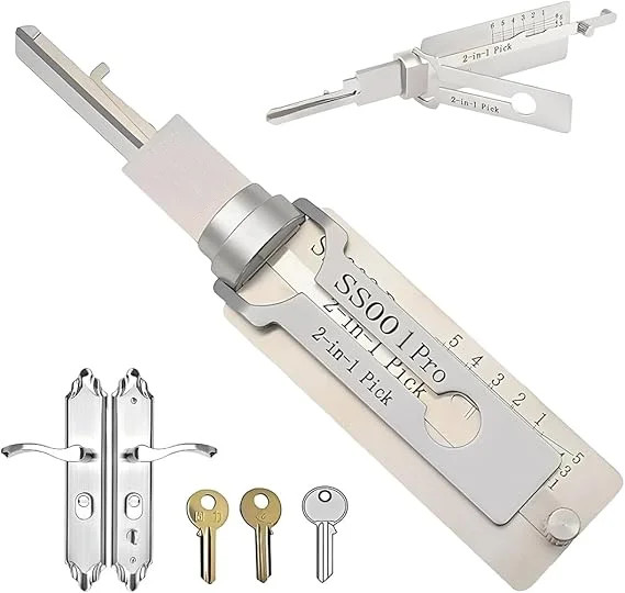 2-in-1 Stainless Steel Master Key Decoder Master Key Decoder S001 PRO for 2-in-1 Stainless Steel Master Key Decoder Master Key Decoder S001 PRO for