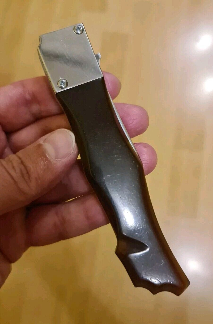 Vintage Folding Pocket Knife Original Handmade ITK Soviet Prison, USSR