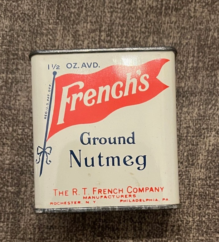Vintage French's Nutmeg Spice Can