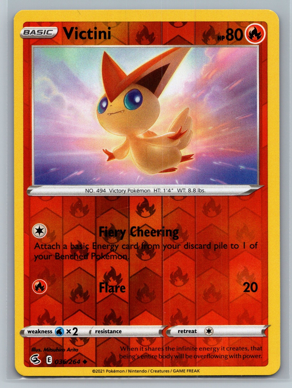 SWSH08: Fusion Strike #036/264 Victini