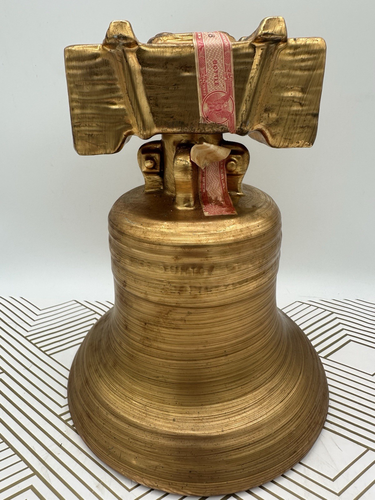 Philadelphia Heritage Whiskey Bicentennial Decanter Liberty Bell 22k Gold 1976