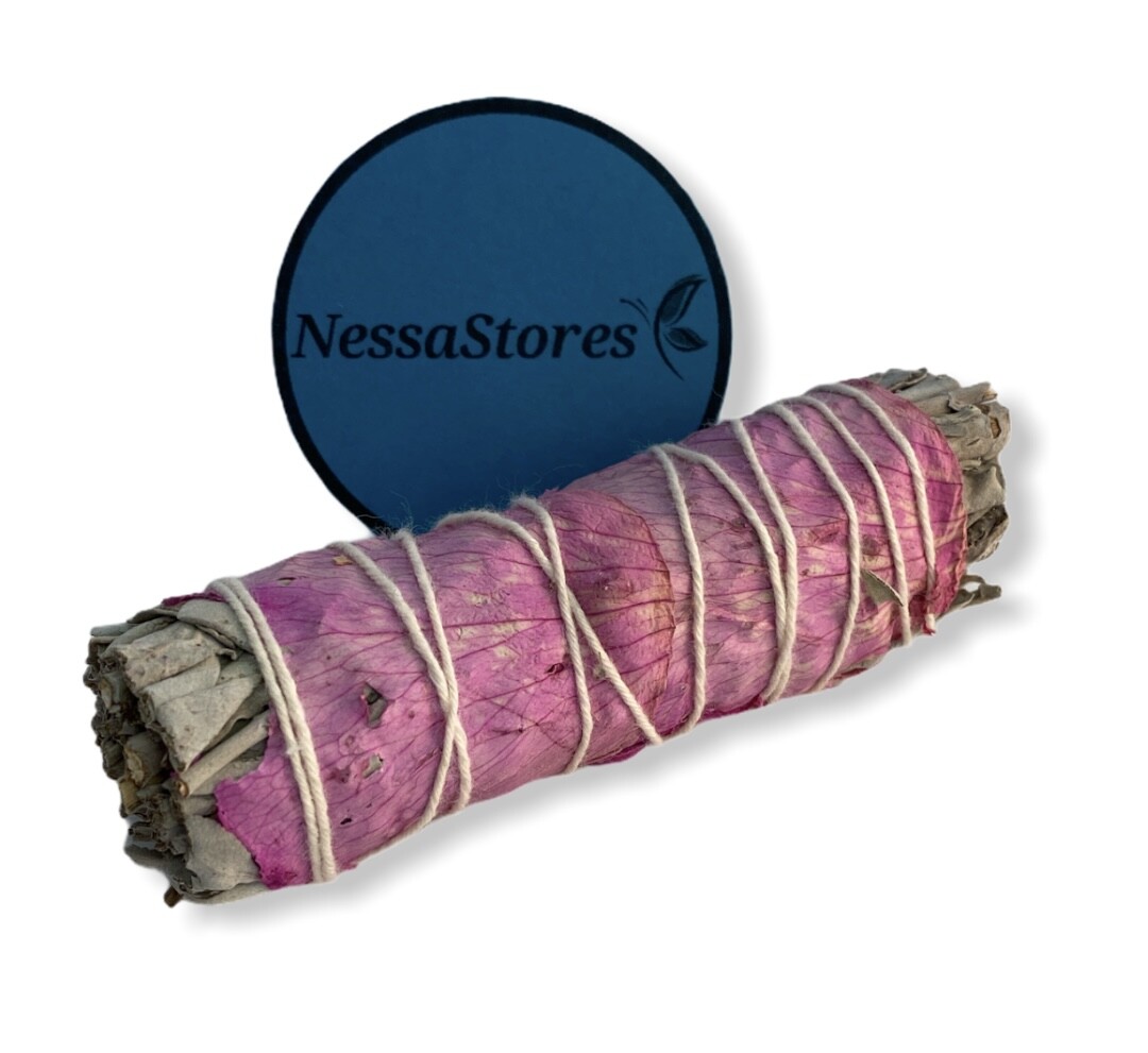 NESSASTORES - White Sage + Pink Petals Smudge Incense 4\
