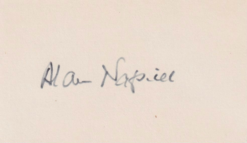 Alan Napier - Signed Card Alan Napier - Signed Card