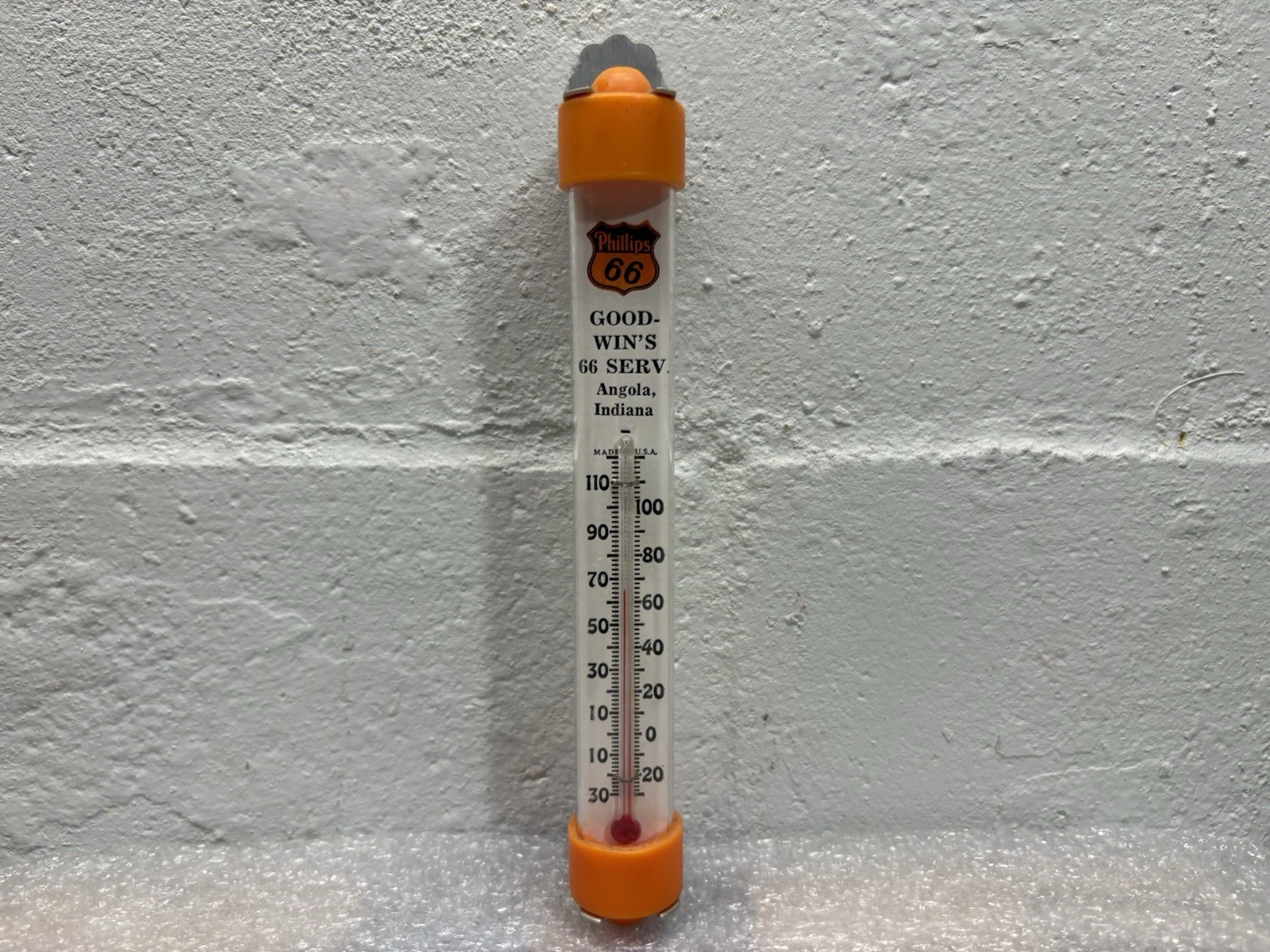 vintage phillips 66 thermometer Works Original Vintage 1950’s/60’s Angola IN