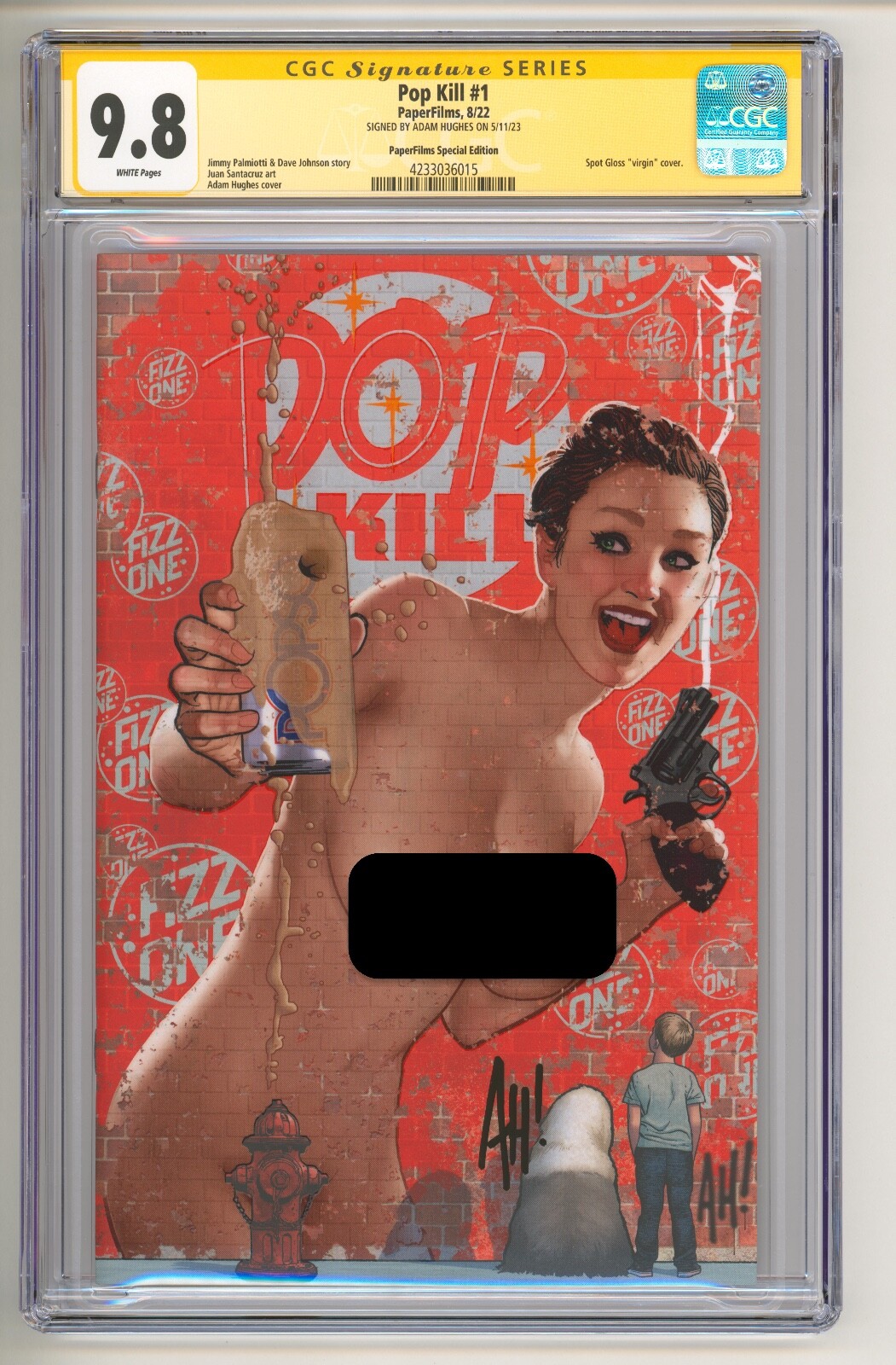 Pop Kill #1 Adam Hughes Special Edition Variant CGC 9.8 - Signed 🔥🔥🔥