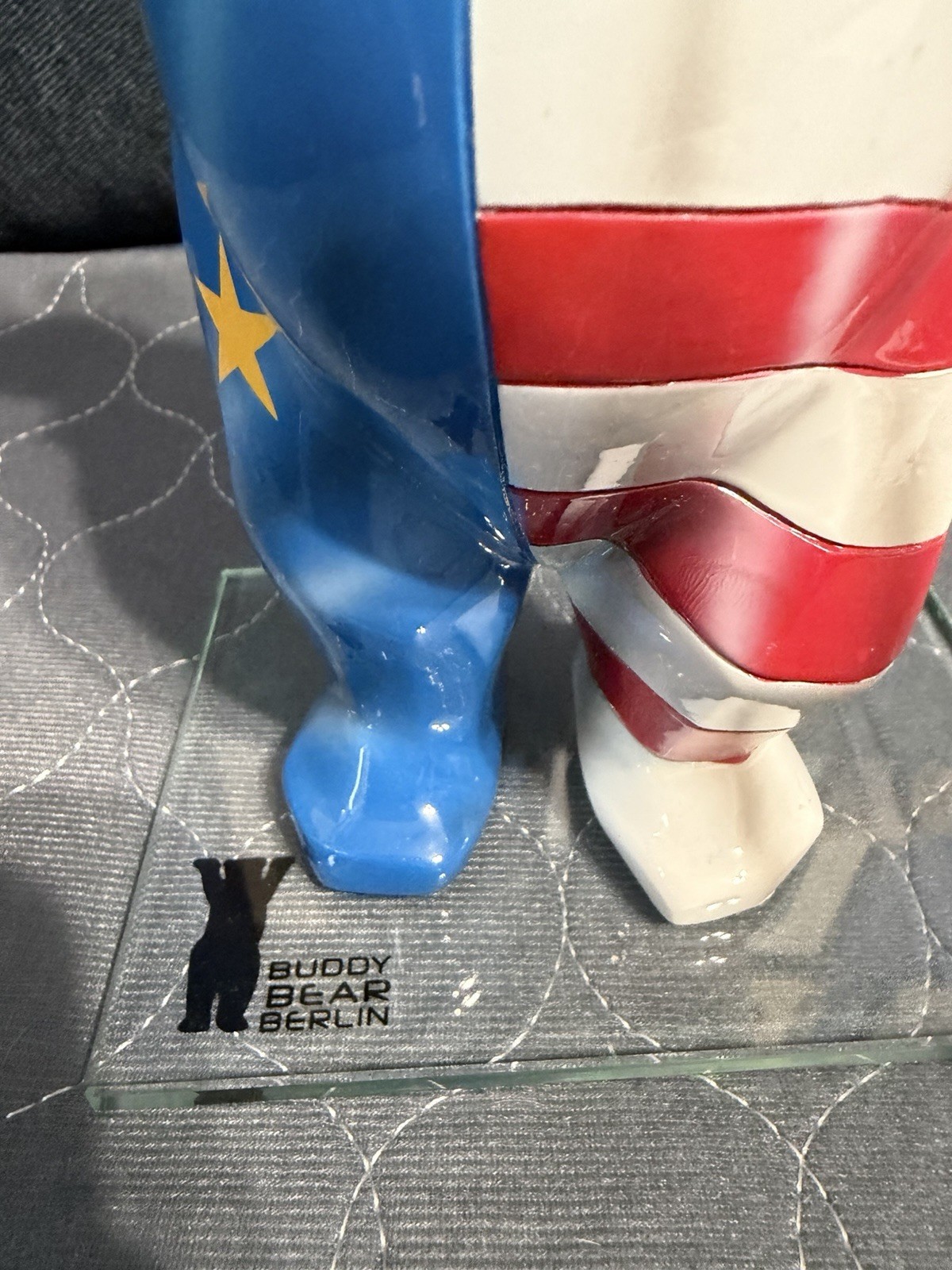 Authentic Berlin Buddy Bear US-EU Rare Bear Hand Painted w/ original artist info