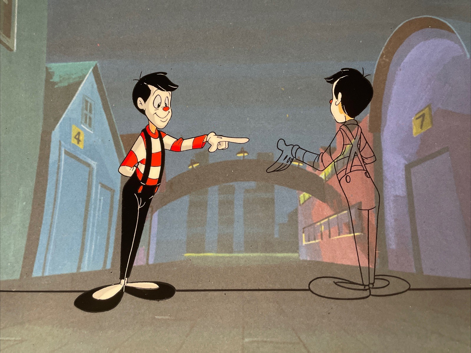 ANAMANIACS Animation Cel Vtg MIME 90’s Cartoons EARLY MODEL CEL Looney Tunes I1