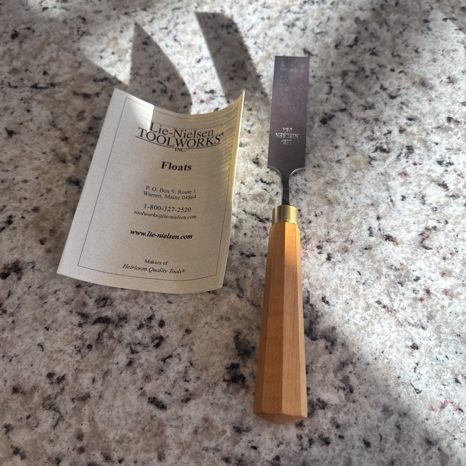 Rare Lie Neilsen Toolworks  PUSH Joinery Float Unused. 1 Inch Discontinued