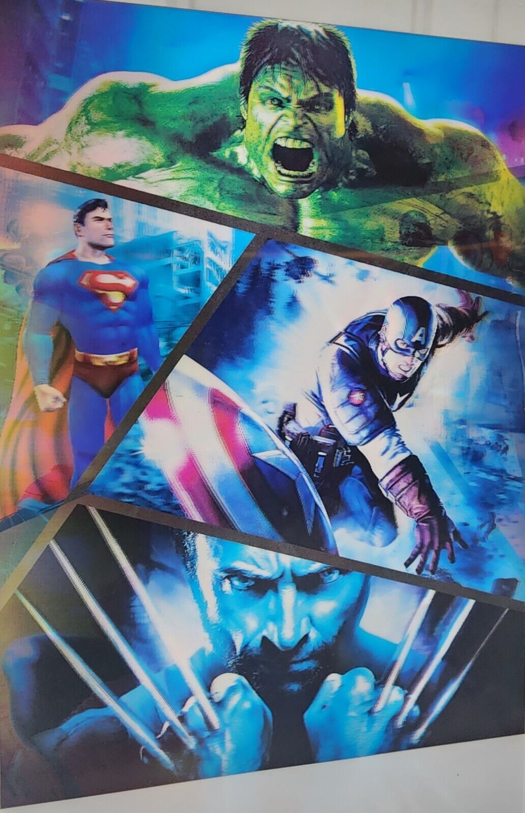 3d holographic Lenticular Marvel Vs. DC posters Crossover 🔥 🔥 🔥 