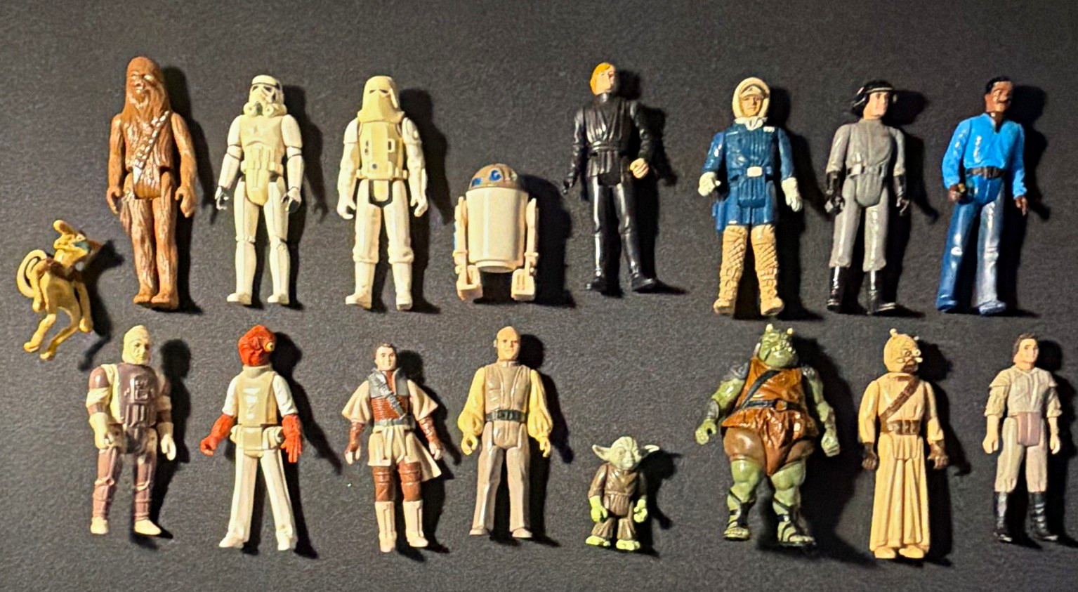 Vintage 70s-80s Star Wars 17 Action Figure Lot