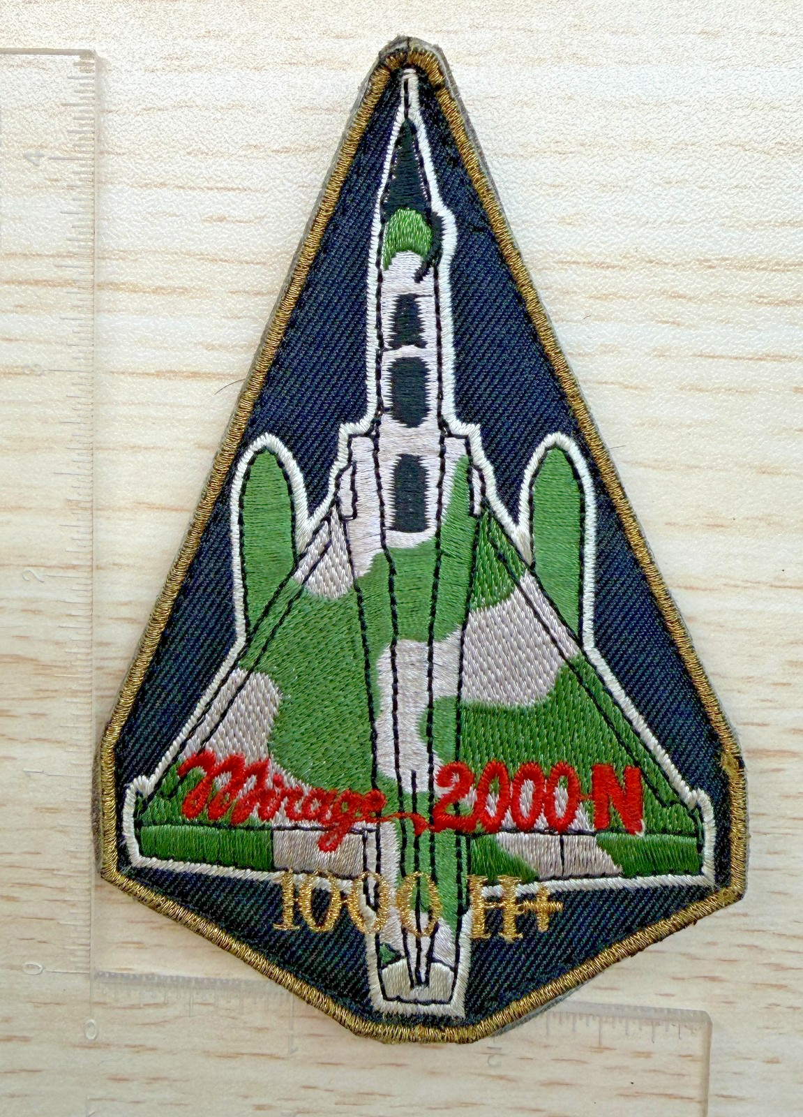 USAF Mirage 2000N Fighter Jet 1000 Hr Military Aviation Embroidered Patch