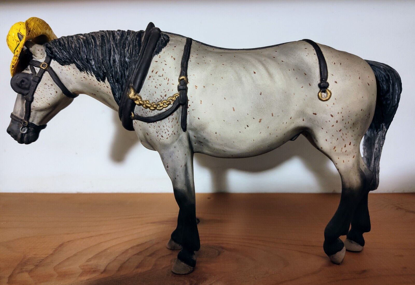 Breyer Custom CM Fleabit Gray Old Timer Model Horse w/ Hat Sharon Lapine