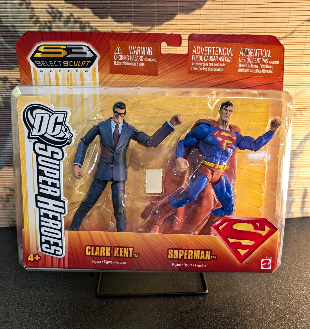 Mattel 2006 DC Super Heroes Clark Kent Superman 2 Pack Target Exclusive NIP