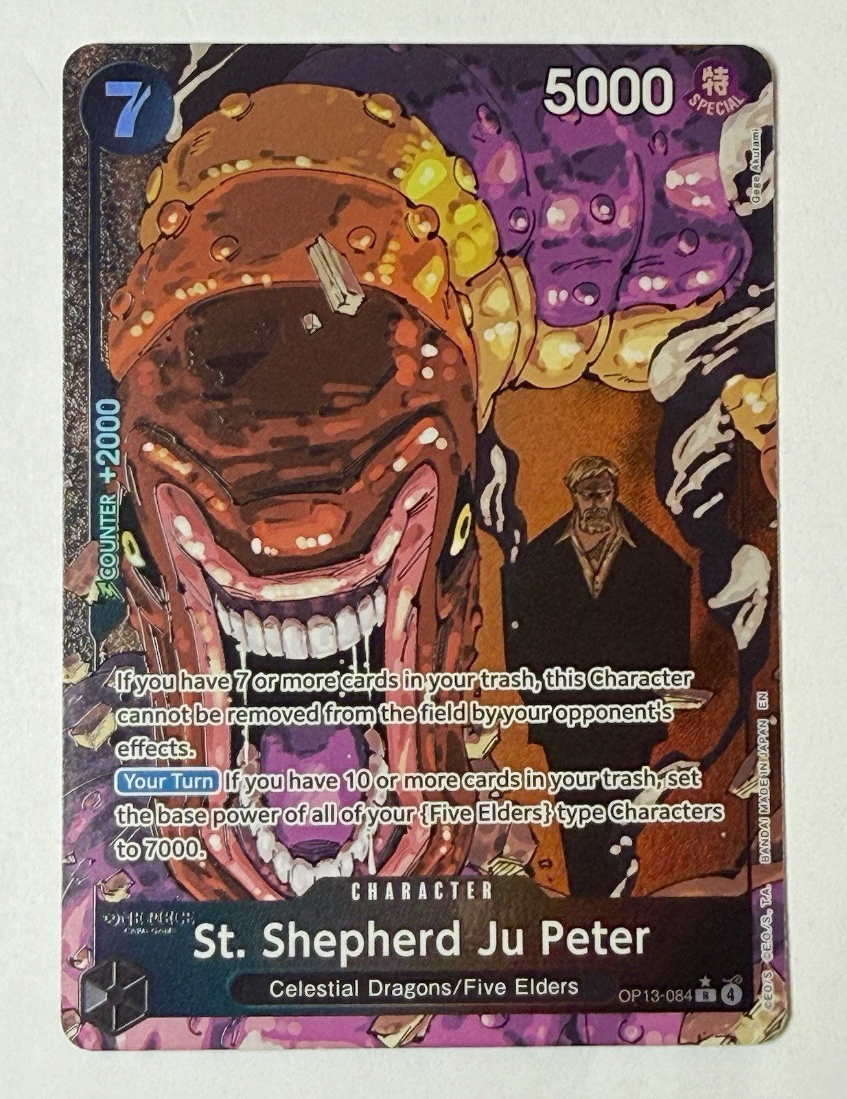 2025 ONE PIECE OP13-CARRYING ON HIS WILL #084 ST. SHEPHERD JU PETER English Foil