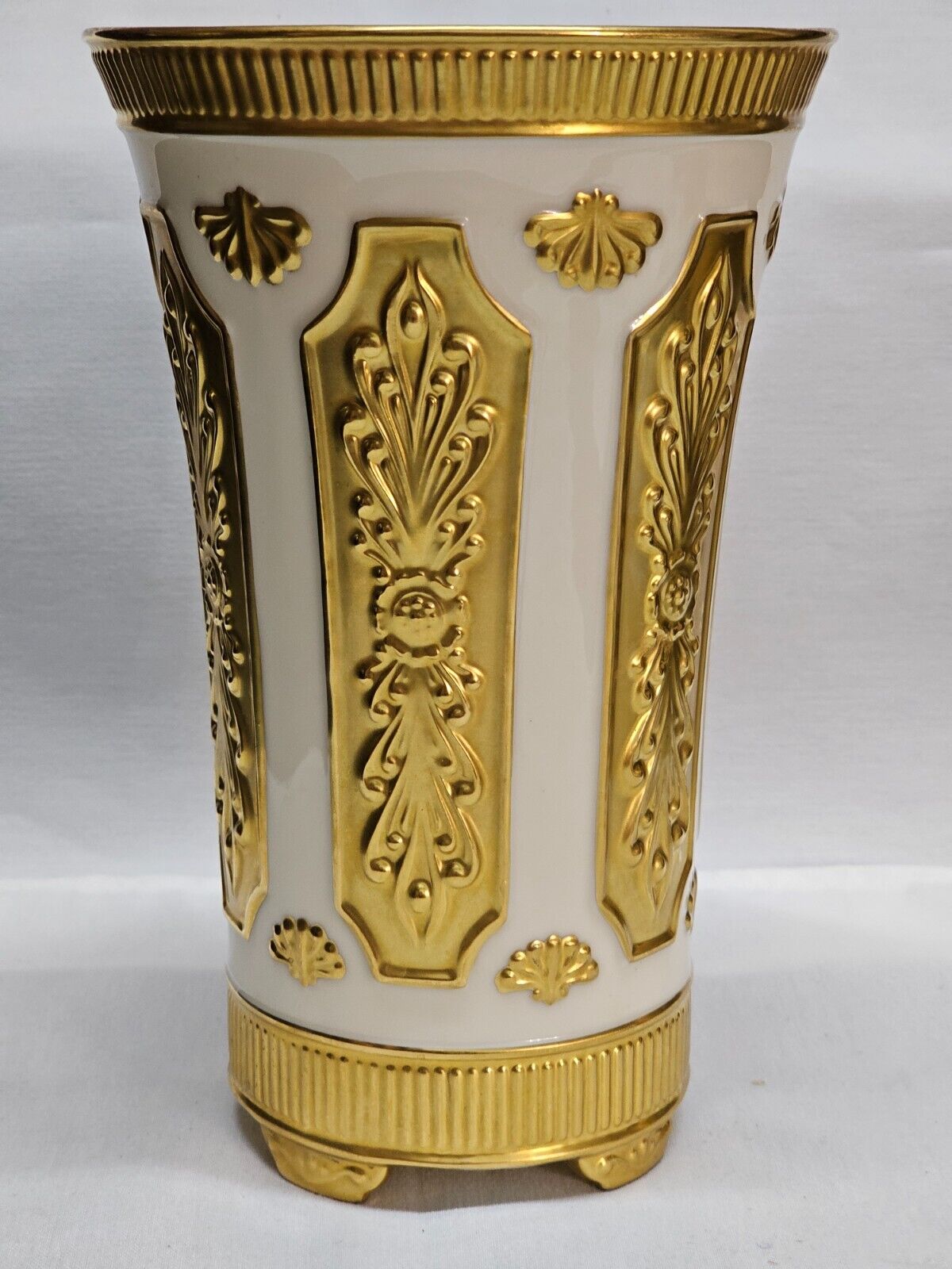 RARE Lenox Designer\'s Collection Versailles 24K Vase
