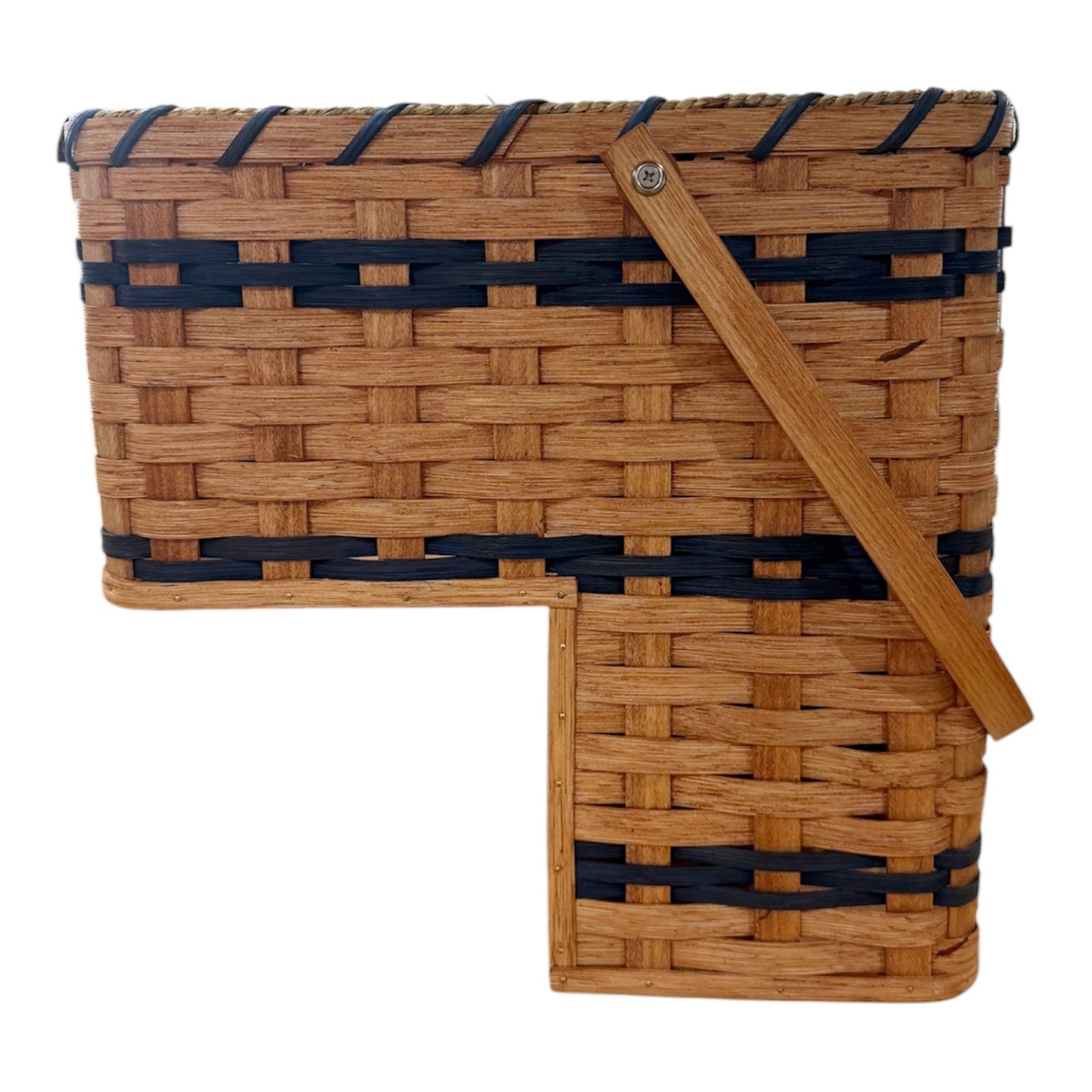 Amish Handmade Stair Step Basket Narrow (7\