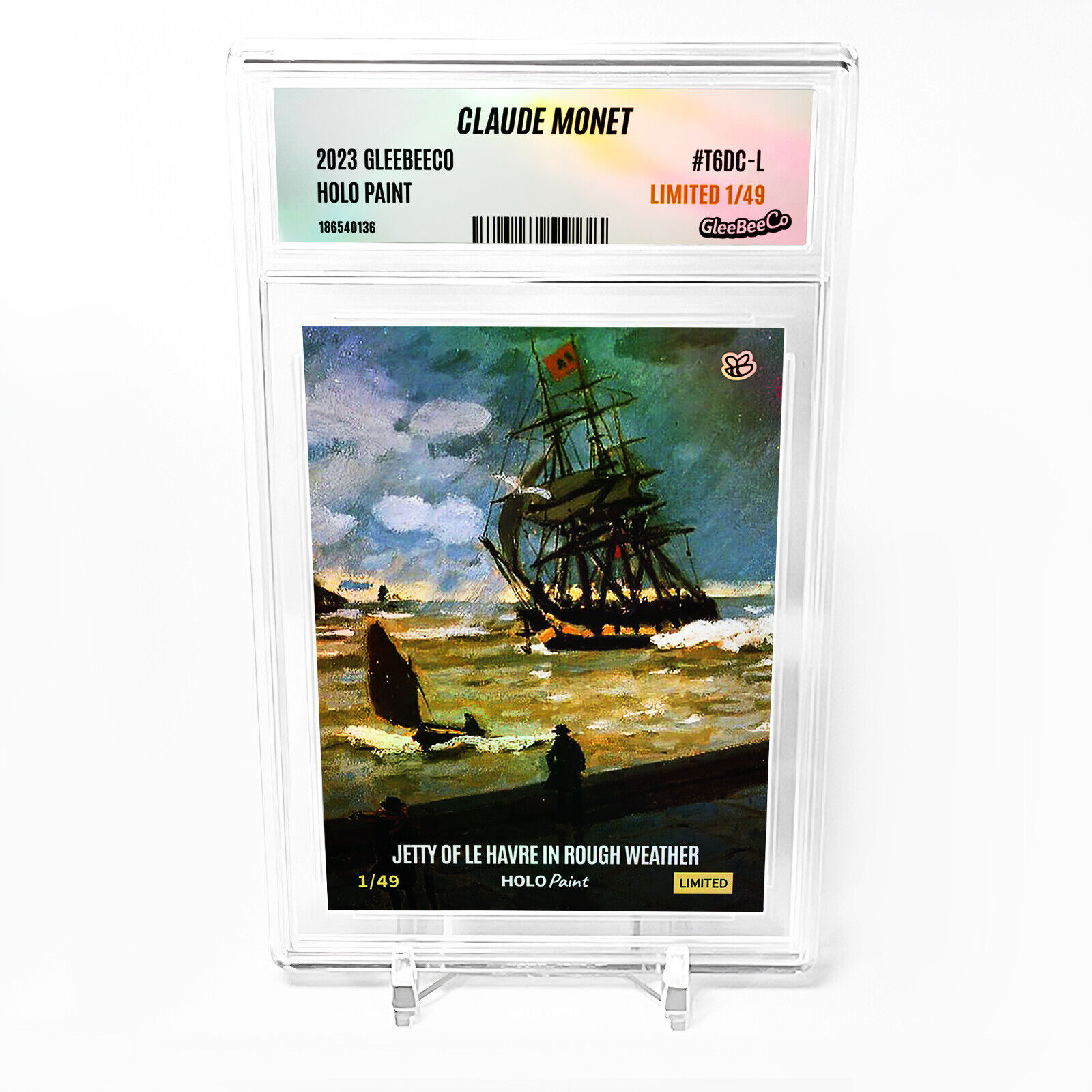 THE JETTY OF LE HAVRE IN ROUGH WEATHER Card GBC #T6DC-L - Limited Edition /49