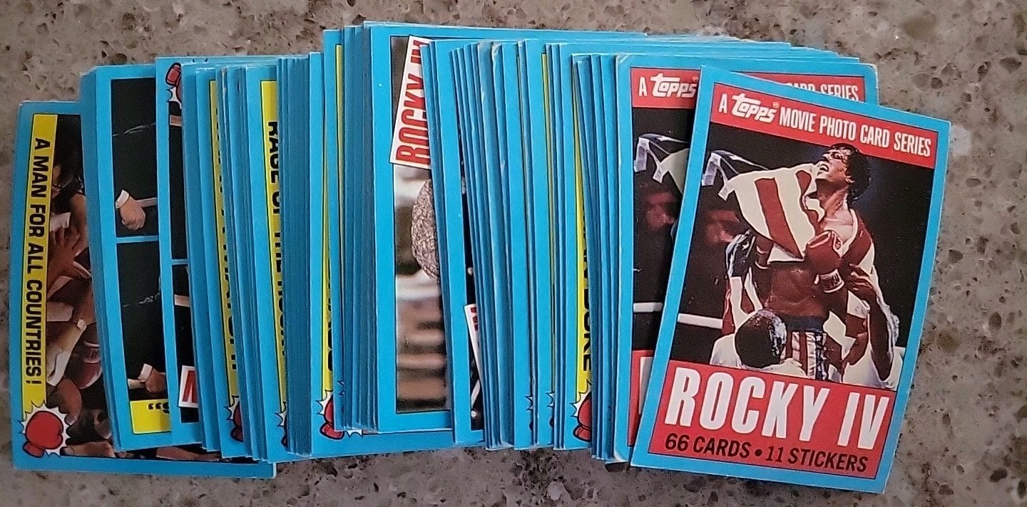 Rocky IV Trading Card Lot Of (60) VG Doubles Not Complete 