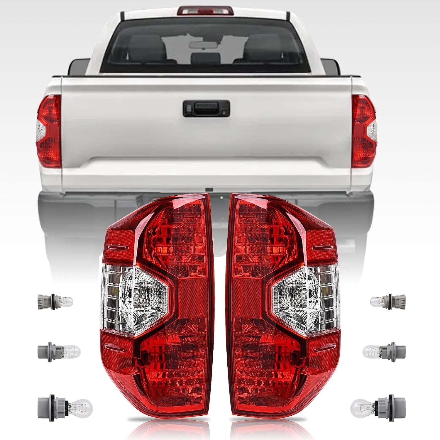 Tail Light Assembly Compatible with 2014-2021 Toyota Tundra Factory Style Pickup