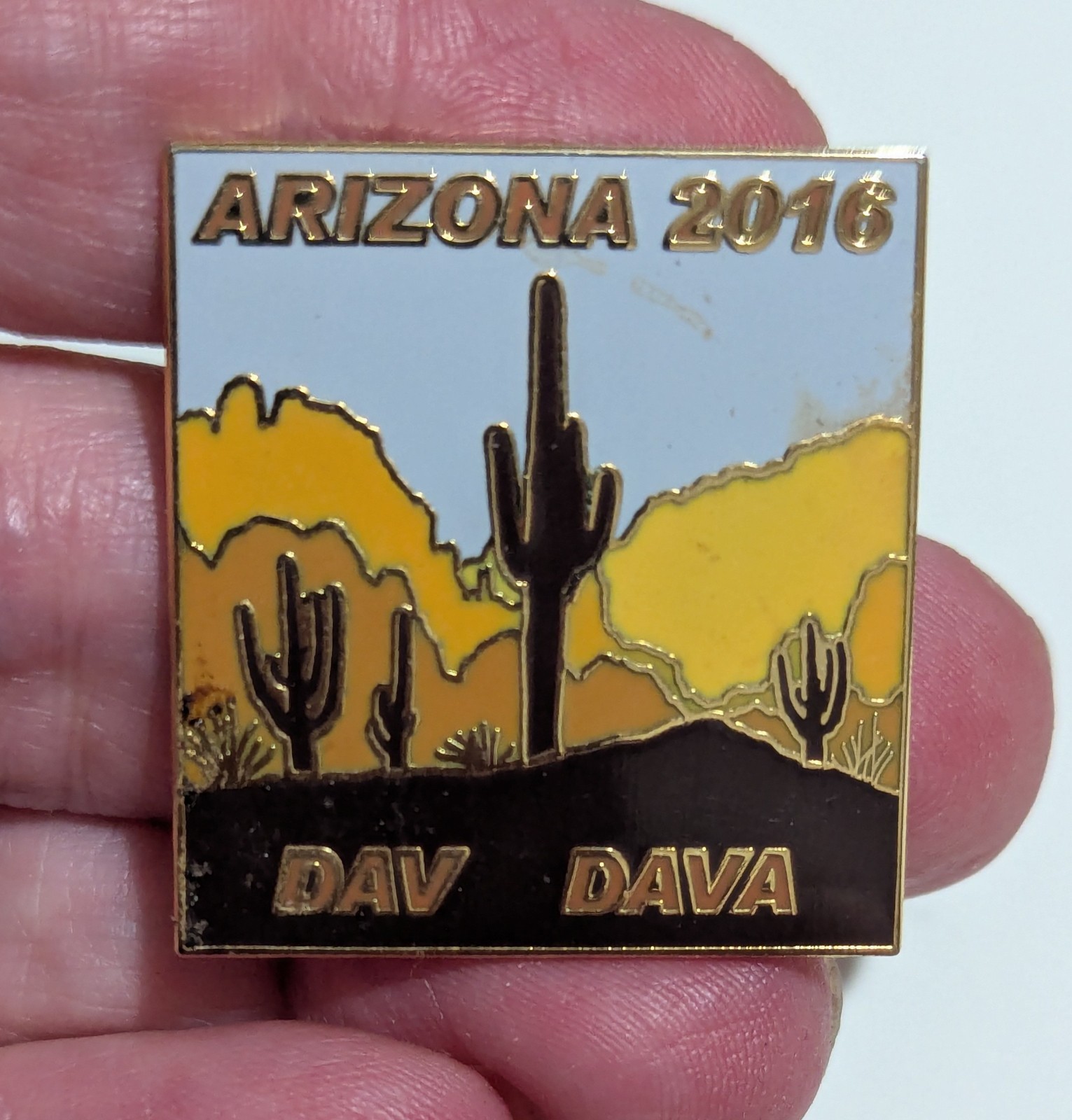 Arizona State 2019 DAV DAVA Souvenir Lapel Enamel Hat Pin Button VETERAN USA Arizona State 2019 DAV DAVA Souvenir Lapel Enamel Hat Pin Button VETERAN USA