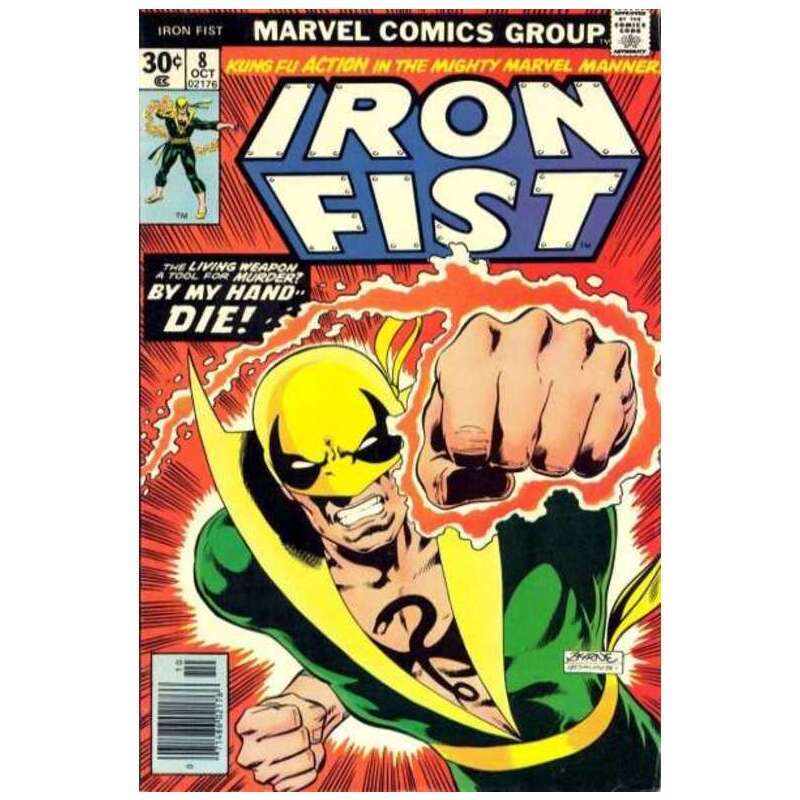 Iron Fist (1975 series) #8 in Very Fine minus condition. Marvel comics [g,