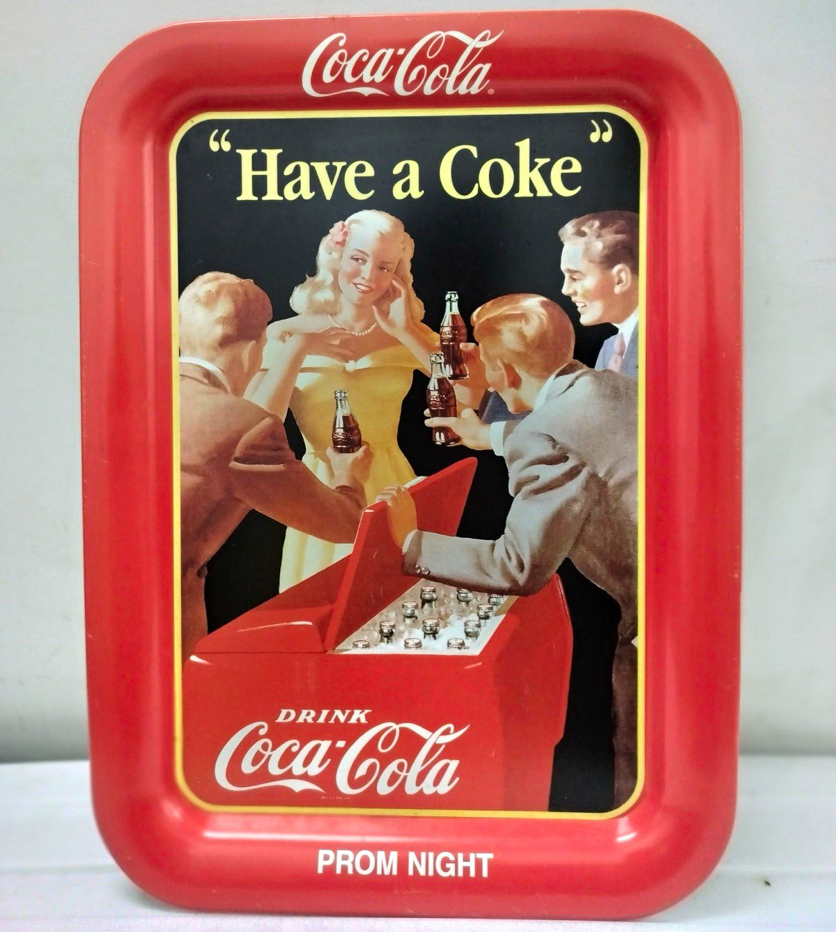 1991 Vintage mint Coca-Cola “Have a Coke”Prom Night Advertising Tray. Love Coke