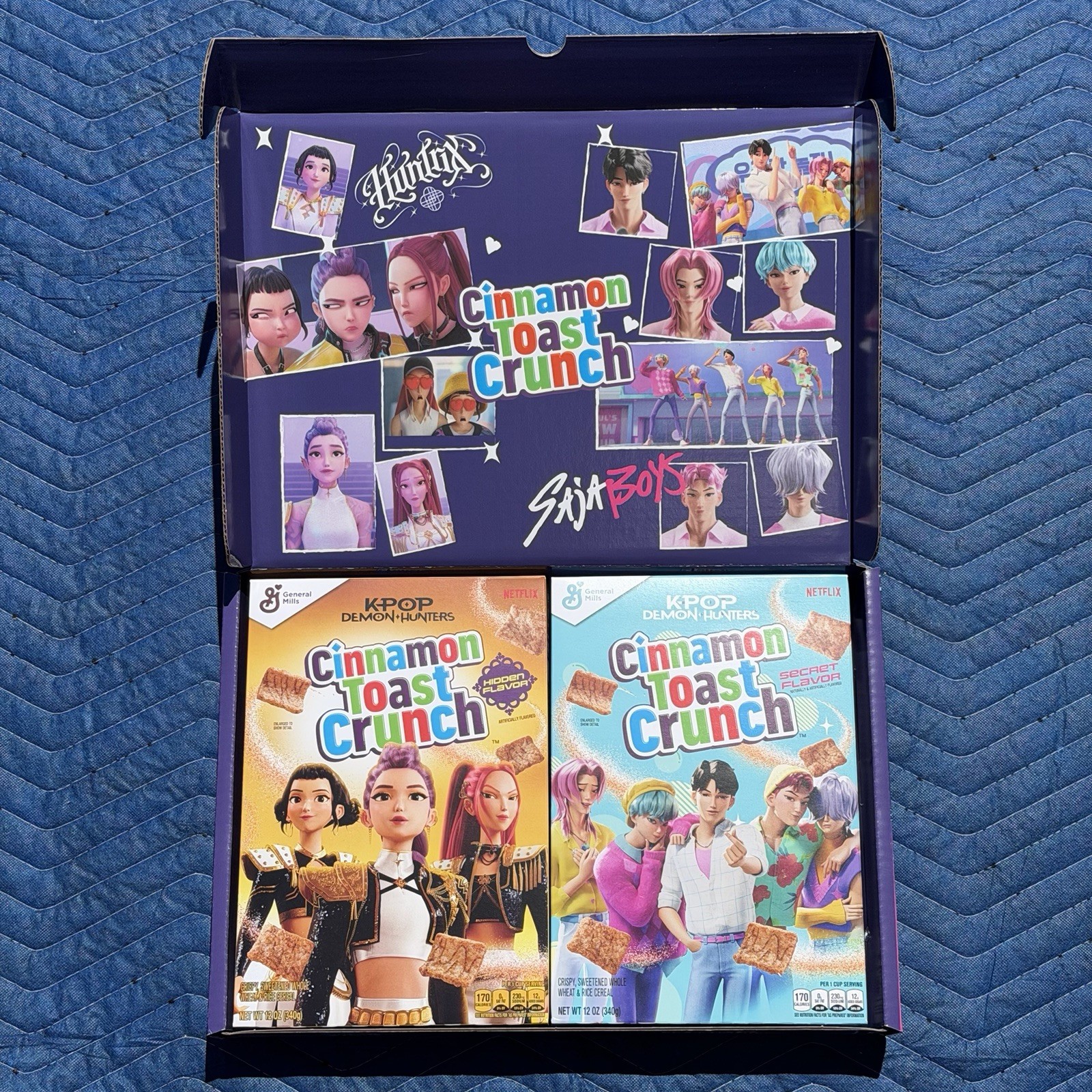🔥 K-Pop Cinnamon Toast Crunch x KPop Demon Hunters Box Set New Fast Ship