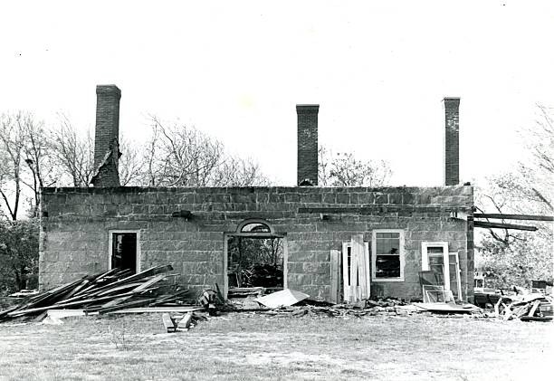 Cary Cottage owned by Jerry Angiulo burned out Boston MA Historic Old Photo
