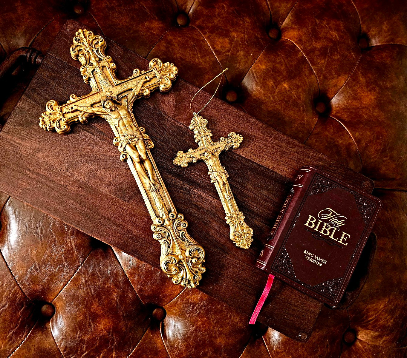1 Large Bespoke Crucifix Xmas Tree Topper Christmas
