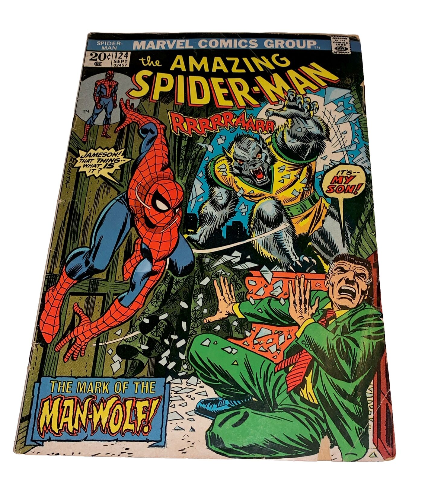 AMAZING SPIDER-MAN Comic Vol. 1, Number 124 (Marvel September 1973 **Nice