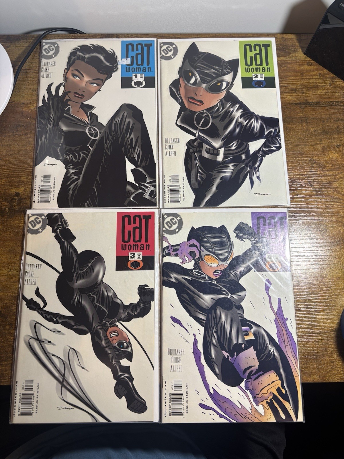 DC Comics Catwoman 1-4 (2002) 4 Issue Comic Lot Ed Brubaker Darwyn Cooke (VF/NM)