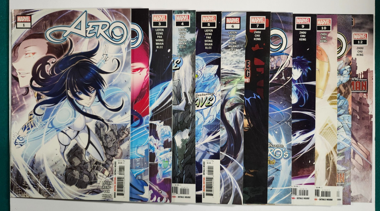 Aero #1, 2, 3, 4, 5, 6, 7, 8, 9, 10, 11, 12 - 1-12 Complete Set (Marvel Comics) Aero #1, 2, 3, 4, 5, 6, 7, 8, 9, 10, 11, 12 - 1-12 Complete Set (Marvel Comics)