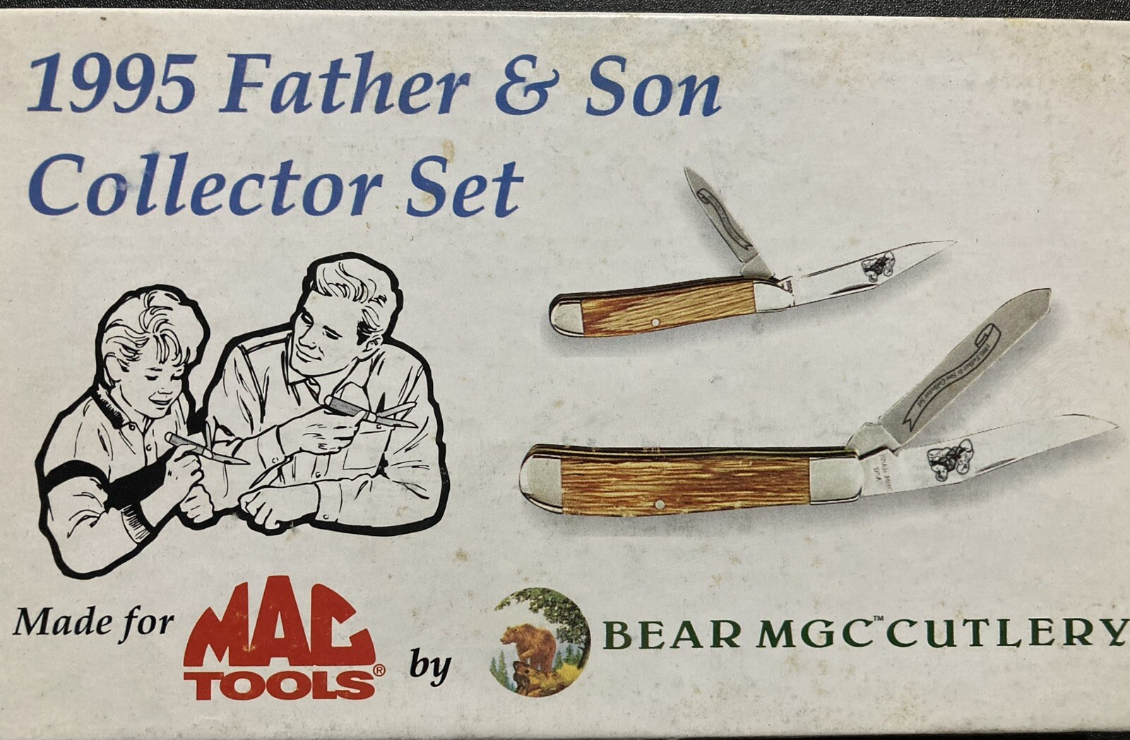 1995 Father And Son Collector Set Knifes By Mac Tools