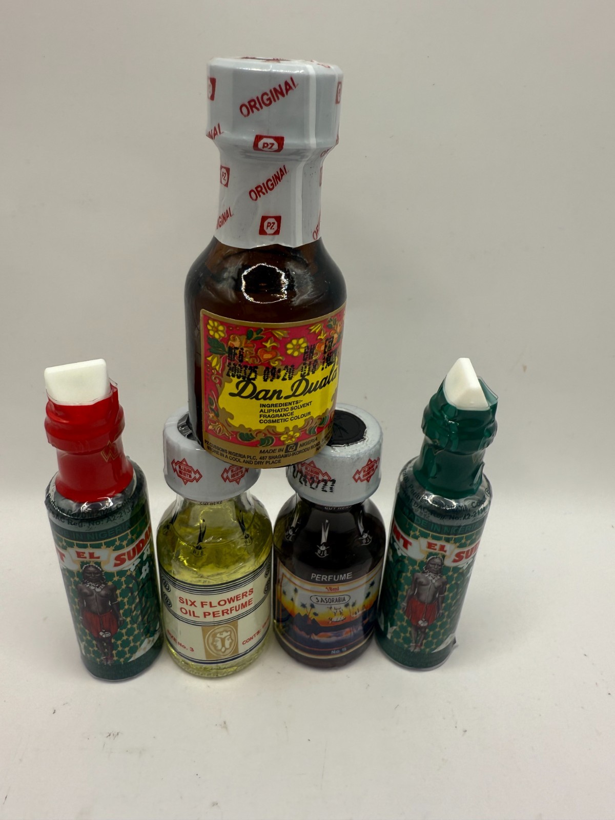 5 IN 1 Attraction Perfumes (1Six Flowers+ 2Bint El Sudan+1Sassorabia+1Dan Duala) 5 IN 1 Attraction Perfumes (1Six Flowers+ 2Bint El Sudan+1Sassorabia+1Dan Duala)