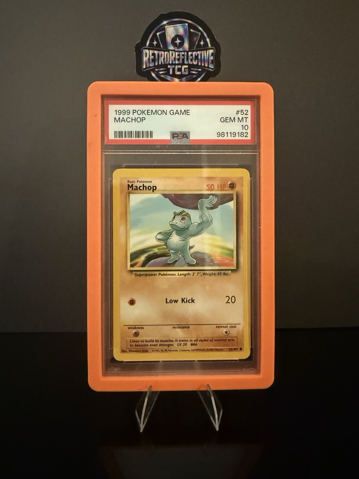 1999 Pokemon Game Machop #52 PSA 10 Gem Mint English