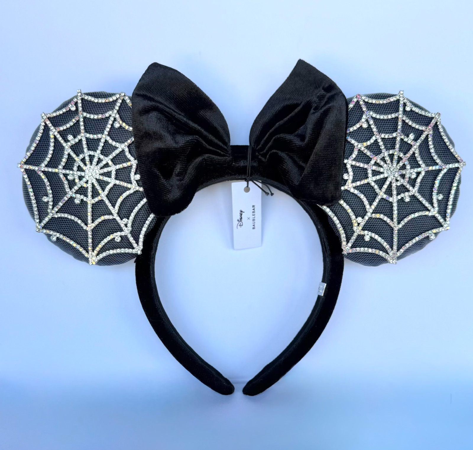 BaubleBar x Disney HALLOWEEN Minnie Mouse SPIDER WEB Ears Headband 2024 NEW
