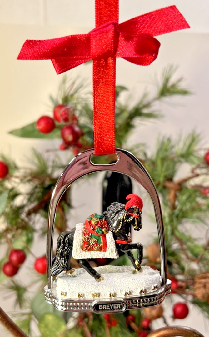 Breyer Horse Della Robia Stirrup Christmas Ornament #700305 2005 Breyer Horse Della Robia Stirrup Christmas Ornament #700305 2005