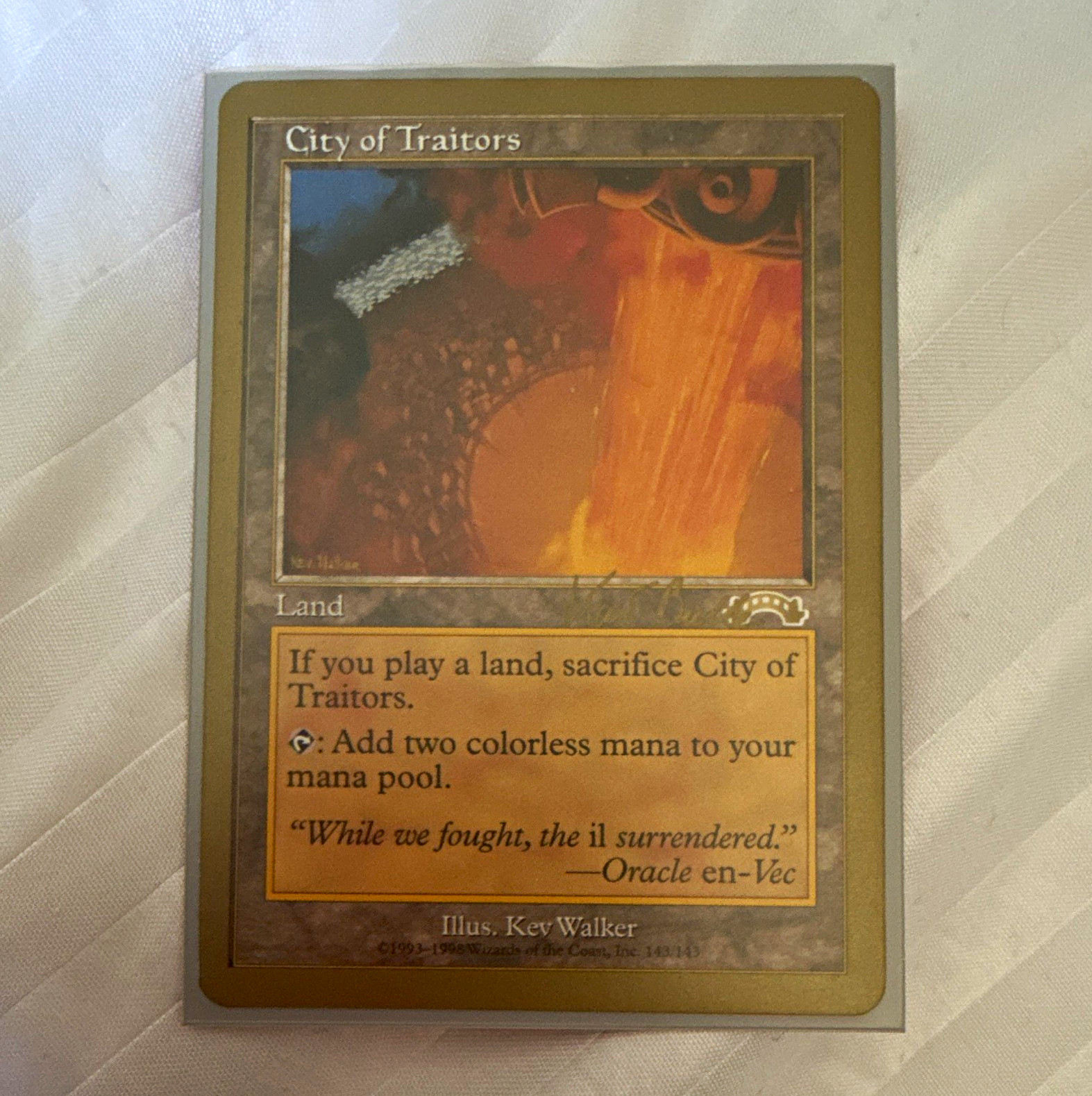 Magic: The Gathering City of Traitors World Championship Decks Kai Budde 1999