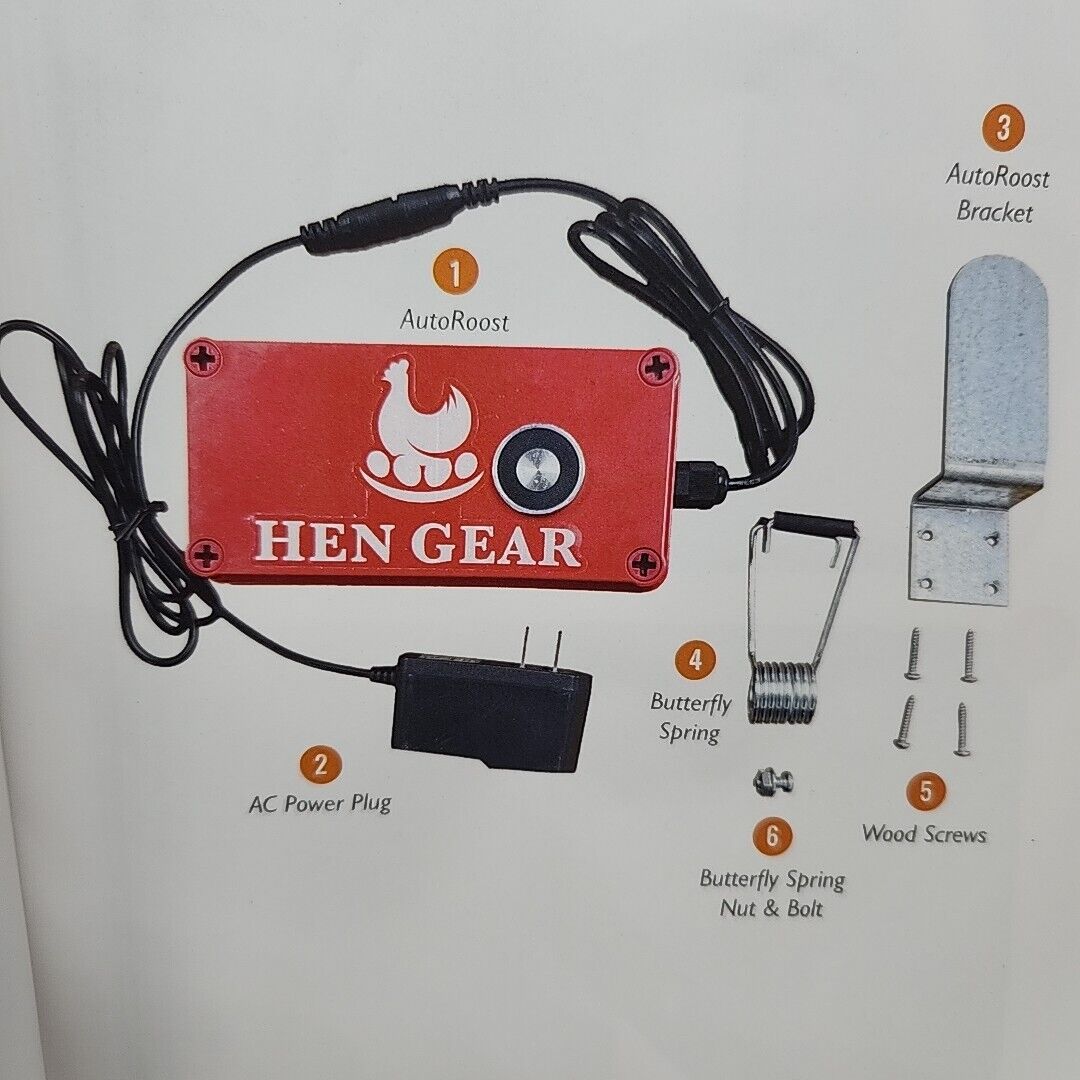 NEW Hen Gear Auto Roost 2.0 Automatically Open Your Nest Box