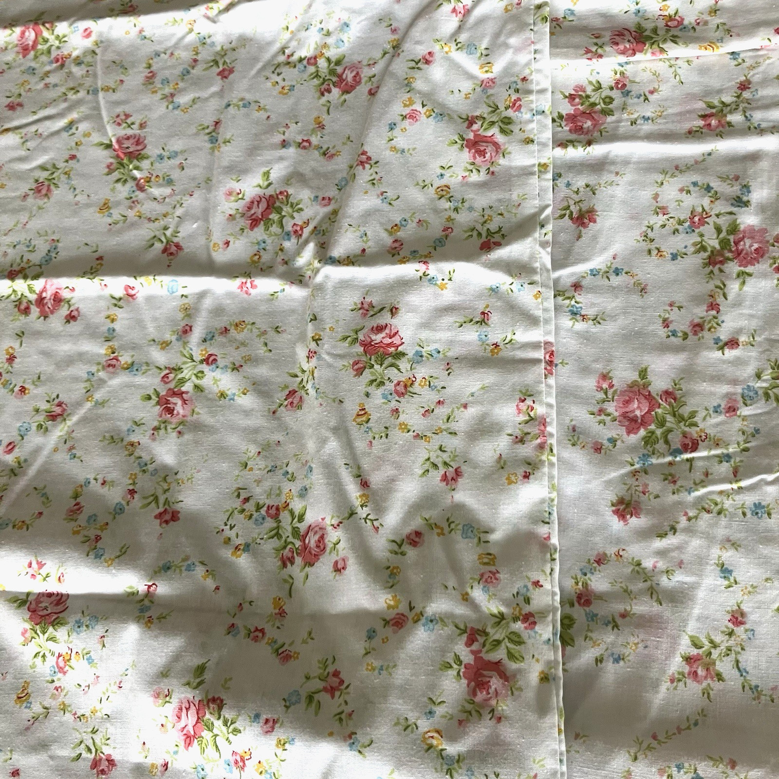 Cannon Monticello Vintage Cottage Core Floral Full Sheet Set 4 Piece USA Made