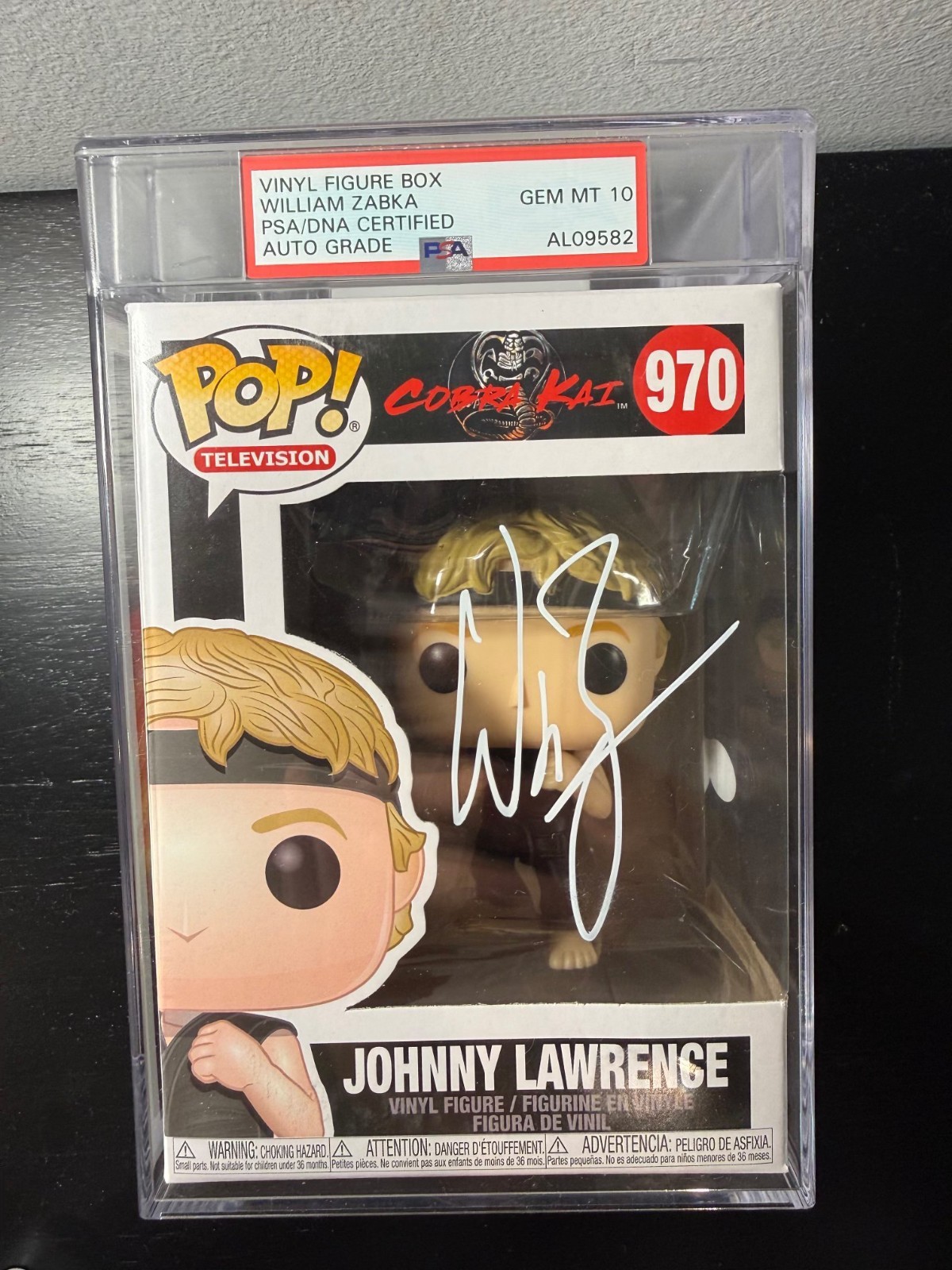 Johnny Lawrence Funko Pop #970 - Signed by William Zabka - PSA 10