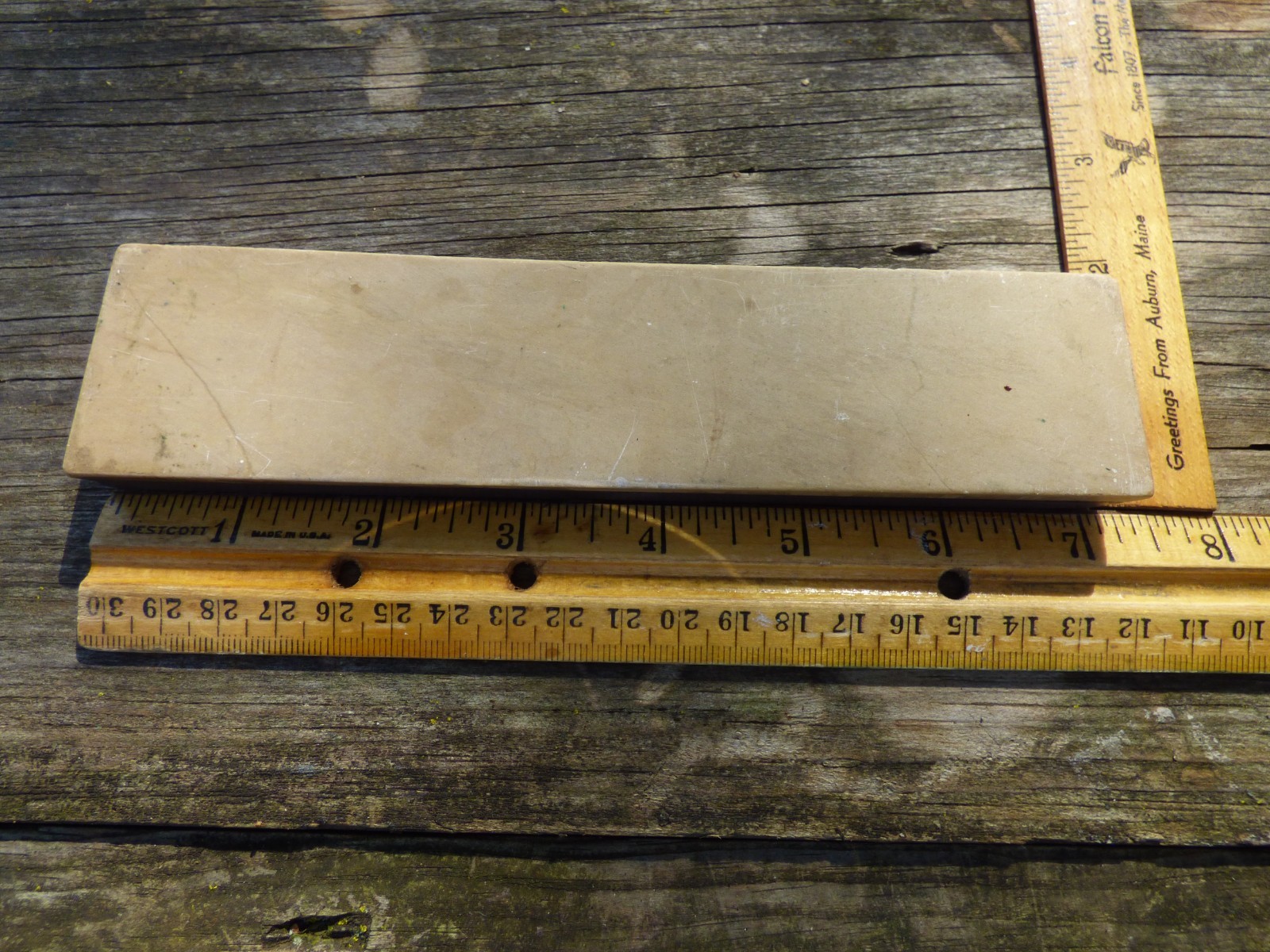 Vintage Belgian Coticule Natural Razor Hone Sharpening Stone 7.25\